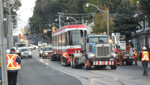 Light Rail Vehickle LRV in Toronto-ready